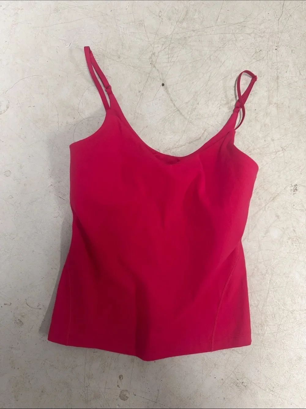 Lululemon Magenta Spaghetti Strap Tank - Built in Bra - Size Small - LIKE NEW